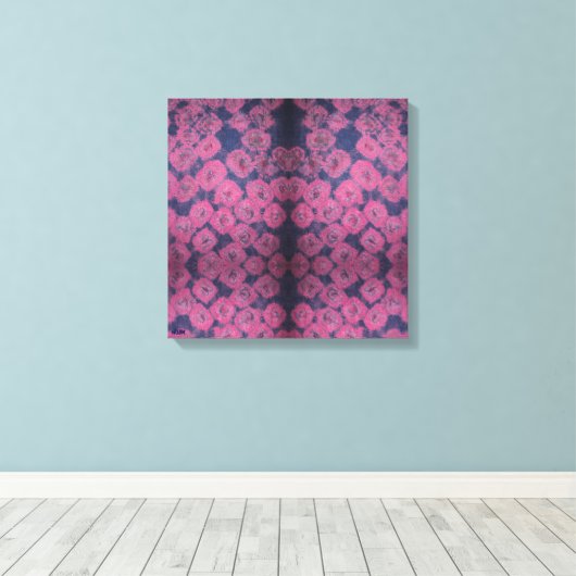 Toile Pink Poppies Stretched Canvas Print (Insitu (Plancher de Bois))