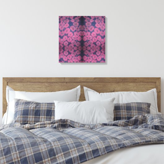 Toile Pink Poppies Stretched Canvas Print (Insitu(Chambre))