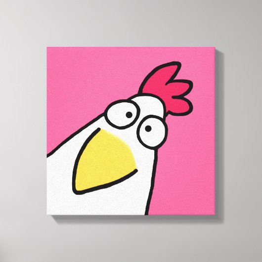 Toile Pink SERIOUS CHICKEN par Sandra Boynton (Recto)
