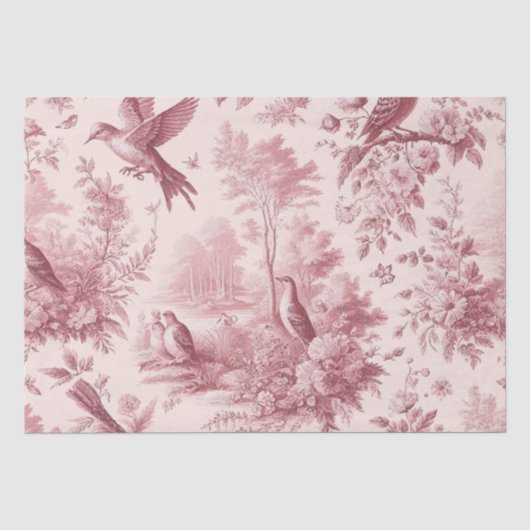 Toile Pink Tissuepapier (Voorkant)