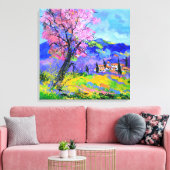 Toile Pink tree in Provence  (Insitu(Salon))