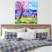 Toile Pink tree in Provence  (Insitu(Chambre))
