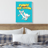 Toile Pinky et le cerveau | Afficher le logo (Insitu(Chambre))