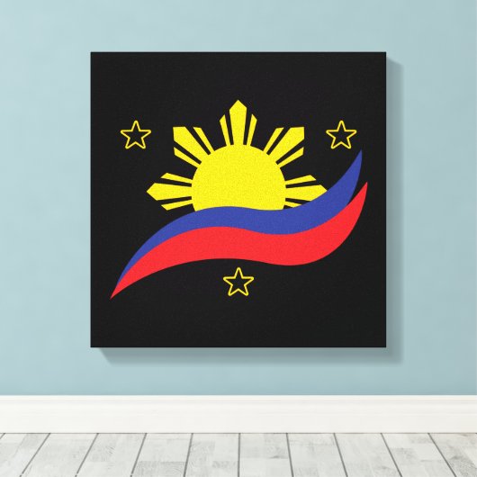 Toile Pinoy Flag (Insitu (Plancher de Bois))