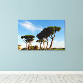 Toile Pins "dansants", Art numérique, peinture. (Insitu (Plancher de Bois))