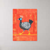 Toile Pintade tachetée fantaisiste (Recto)
