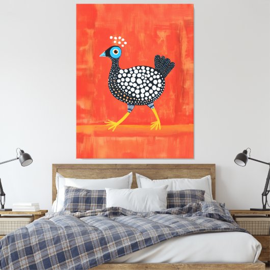 Toile Pintade tachetée fantaisiste (Insitu(Chambre))