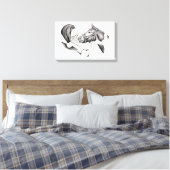 Toile Pinto Horse et Santa Claus (Insitu(Chambre))