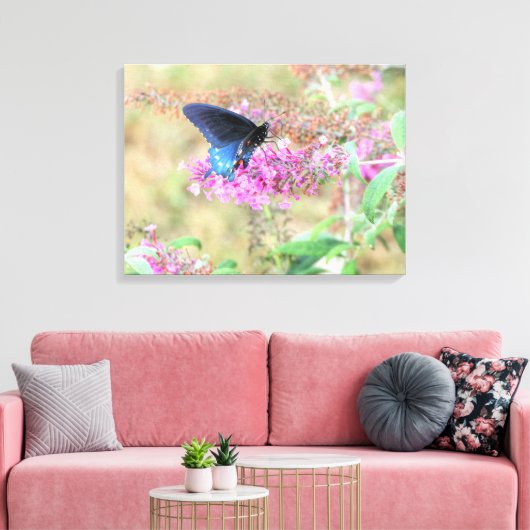 Toile Pipevine Swallowtail sur Buddleia (Insitu(Salon))