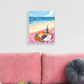 Toile Pique-nique | Peinture Ocean Shore (Insitu(Salon))