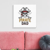 Toile Pirate Dad Skull Sword Vintage Engraving Shirt_1 (Insitu(Salon))