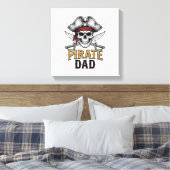 Toile Pirate Dad Skull Sword Vintage Engraving Shirt_1 (Insitu(Chambre))