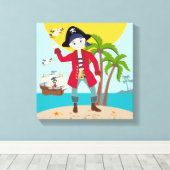 Toile Pirate kid birthday (Insitu (Plancher de Bois))