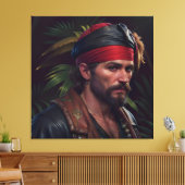 Toile Pirate Man Red Band Tropical (Insitu(Salon))