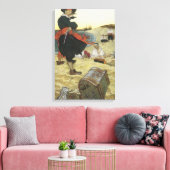 Toile Pirates de légende, William Kidd enterrant un trés (Insitu(Salon))