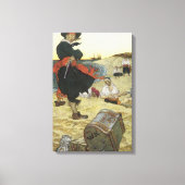Toile Pirates de légende, William Kidd enterrant un trés (Recto)