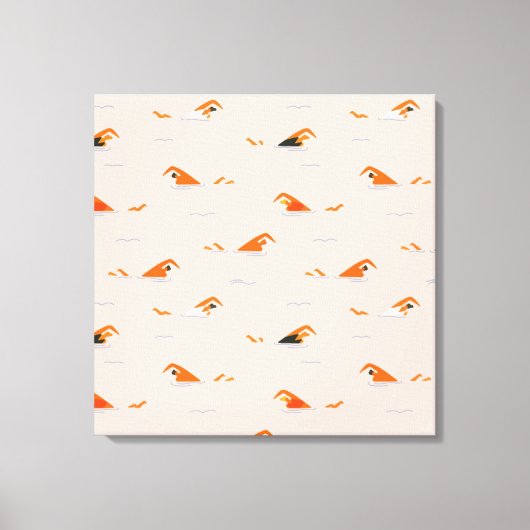 Toile Piscine d'été Abstraite de voies (Recto)