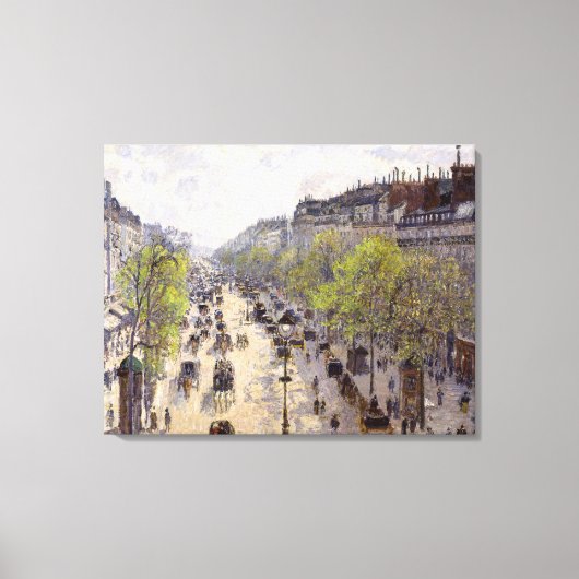 Toile Pissarro - Boulevard Montmartre, Printemps (Recto)