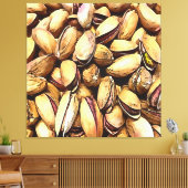 Toile Pistachio Nuts Black Outline Art (Insitu(Salon))