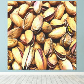Toile Pistachio Nuts Black Outline Art (Insitu (Plancher de Bois))
