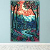 Toile Piste Moonlight Rosewood (Insitu (Plancher de Bois))