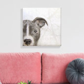 Toile pitbull peinture originale de Miart imprimer (Insitu(Salon))