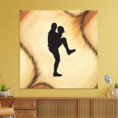 Toile Pitcher du joueur de baseball antique (Insitu(Salon))