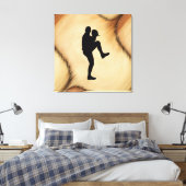 Toile Pitcher du joueur de baseball antique (Insitu(Chambre))