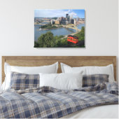 Toile Pittsburgh Pennsylvania Skyline avec Incline (Insitu(Chambre))