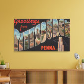 Toile Pittsburgh, Pennsylvanie - Scènes à grandes lettre (Insitu(Salon))