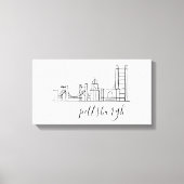 Toile Pittsburgh Skyline (Recto)