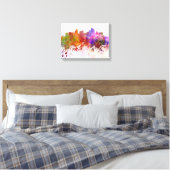 Toile Pittsburgh skyline in background watercolor (Insitu(Chambre))