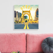 Toile Pittsburgh Steel City Skyline 412 Pennsylvanie (Insitu(Salon))