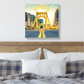 Toile Pittsburgh Steel City Skyline 412 Pennsylvanie (Insitu(Chambre))