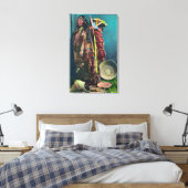 Toile Piuta, mère autochtone et enfant dans une poule (Insitu(Chambre))