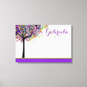 Toile PixDezines Arbre de vie Se connecter conseil/viole