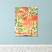Toile PixDezines Beach/Hawaii/Bay/Coral/Turquoise (Insitu (Plancher de Bois))