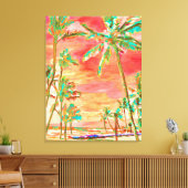 Toile PixDezines Beach/Hawaii/Bay/Coral/Turquoise (Insitu(Salon))