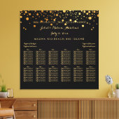 Toile PixDezines carte de sièges or/mariage éblouissant (Insitu(Salon))