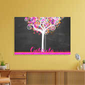 Toile PixDezines Chalkboard Tree of Life Se connecter Bu (Insitu(Salon))