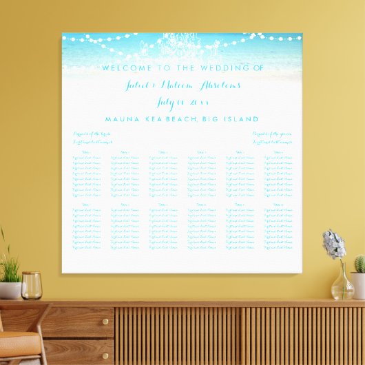 Toile PixDezines Chandelier/Plage/Plage/Plage (Insitu(Salon))