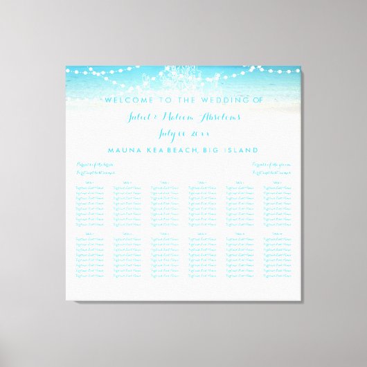 Toile PixDezines Chandelier/Plage/Plage/Plage (Recto)