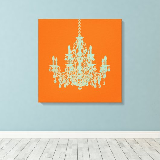 Toile PixDezines do-it-yourself lustre vert Arrière - pl (Insitu (Plancher de Bois))