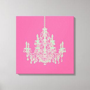Toile PixDezines do-it-yourself lustre vert Arrière - pl