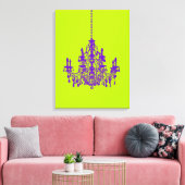 Toile PixDezines Fond DIY/Lustre Violet (Insitu(Salon))