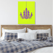Toile PixDezines Fond DIY/Lustre Violet (Insitu(Chambre))