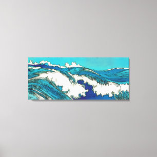 Toile PixDezines konen uehara vagues océaniques, 上原