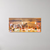 Toile PixDezines NYC Skyline/Manhattan/Night Lights (Recto)