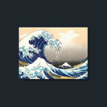 Toile PixDezines Vintage Great Wave Hokusai 斎 の 葛’飾<br><div class="desc">PixDezinves Vintage d'art japonais. La Grande vague de Kanagawa est l'une des plus vues au monde. L'artiste, Hokusai, 1832 (période Edo). Décrivant okinami comme les grandes vagues, PAS le tsunami. numériquement amélioré par PixDezines. < 3="">Copyright © 2008-2014 PixDezines.com™ et PixDezines™ sur zazzle.com</div>