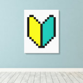 Toile Pixel 8 bits Wakaba / Mark Shoshinsha (Insitu (Plancher de Bois))